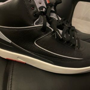 Air Jordan 2 Retro High Black , Cement Grey Sz 12